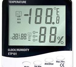 Thermometer Hygro and Clock ETP101